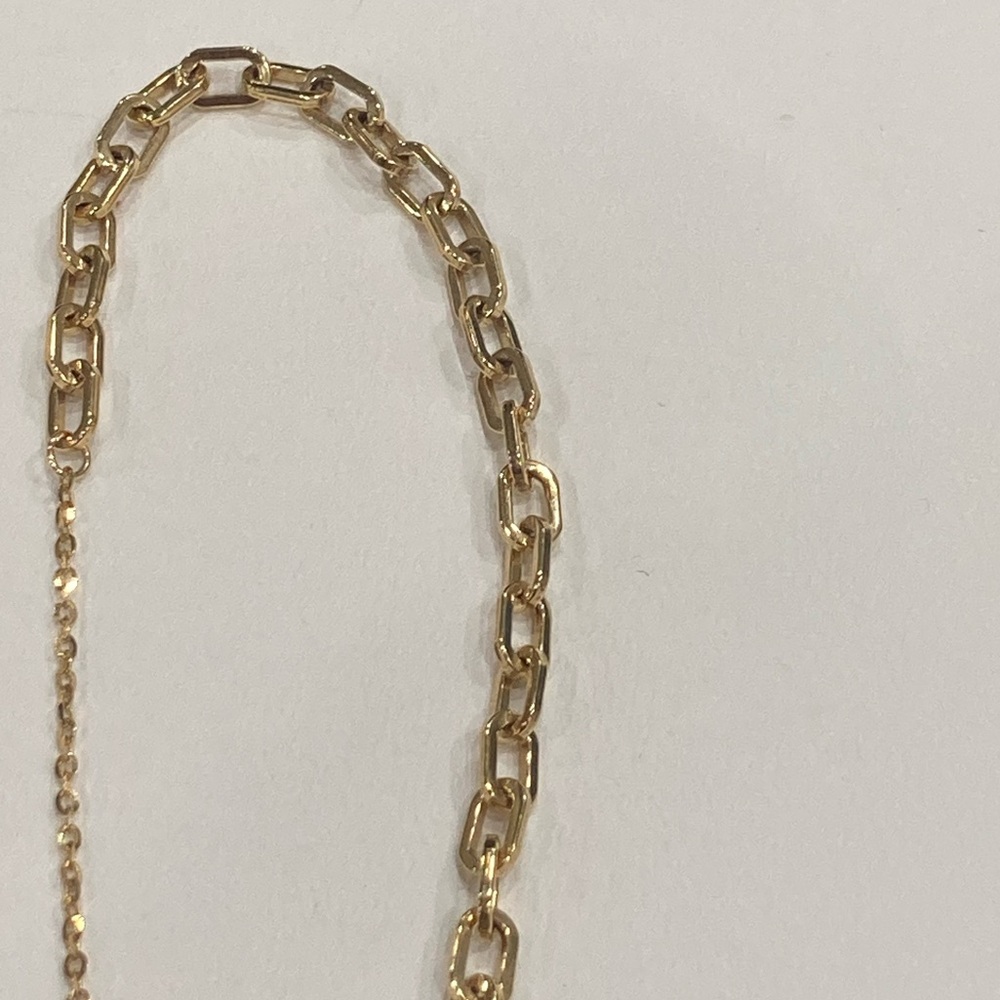 Brand new 10k Italy paperclip Gold bracelet - Picture 3 of 6